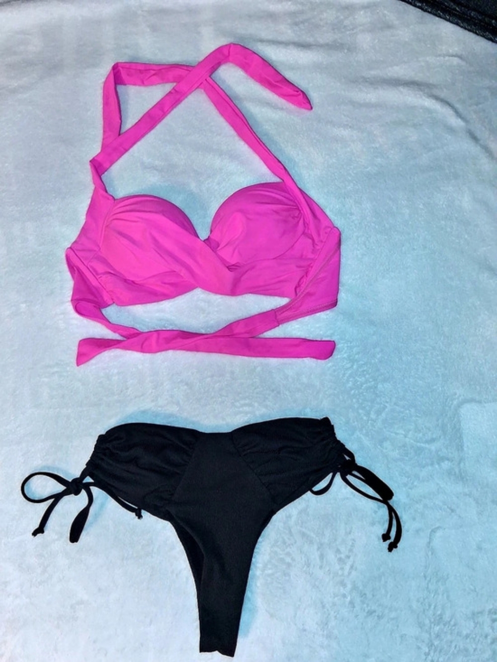 Pink & Black Bikini Set Brand New Size Small